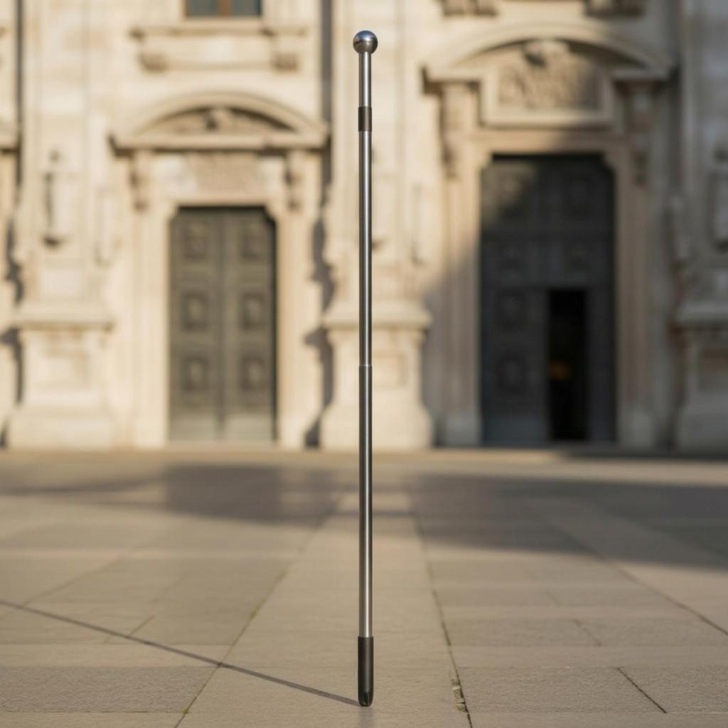 Floor Flagpole with Round Base Adjustable Hardware Heavy Duty for Lobby