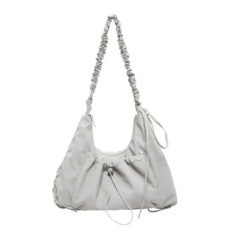 

Повседневные складные сумки из прочного нейлона, вместительные, простые, универсальные, портативные сумки через плечо