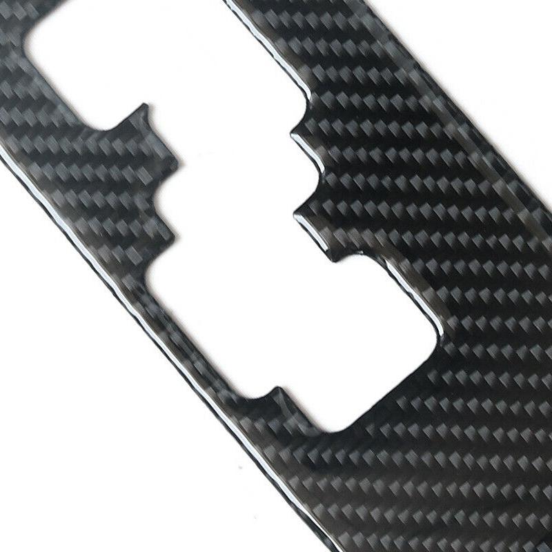 1 Set Black Carbon Fiber Car Gear Shift Panel Cover Trim Sticker Fit for Toyota Camry 2007 2008 2009 2010 2011 Left Hand Drive