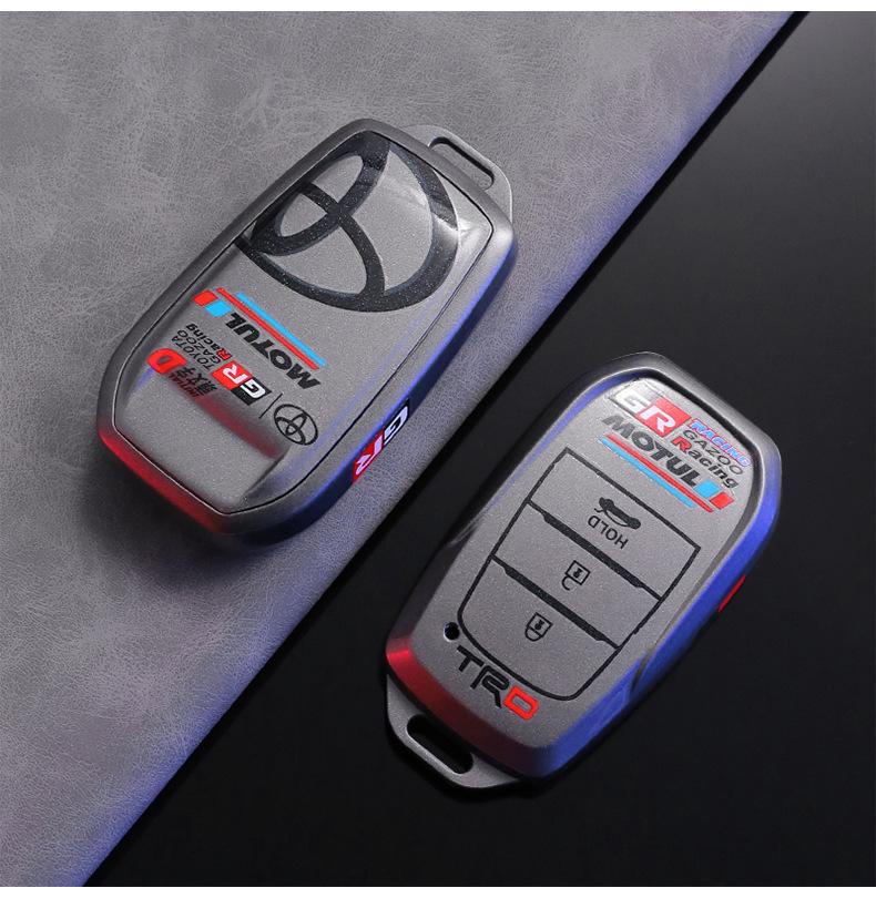 AOW1 TPU Car Smart Key Case Cover For Toyota CHR Hilux Fortuner Land Cruiser 200 Camry Corolla Crown RAV4 Highland Auto Accessories