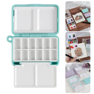 Portable Watercolour Paint Palette Folding Paint Palette Case Watercolor Paint Mixing Tray For Oil Acrylics Paint