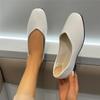 Frühling Sommer Mode Neue Lässige Flache Schuhe mit Flachem Mund Atmungsaktiv Elegant Eckige Zehenpartie Niedriger Absatz Einfache DamenschuheNEIN:C1622