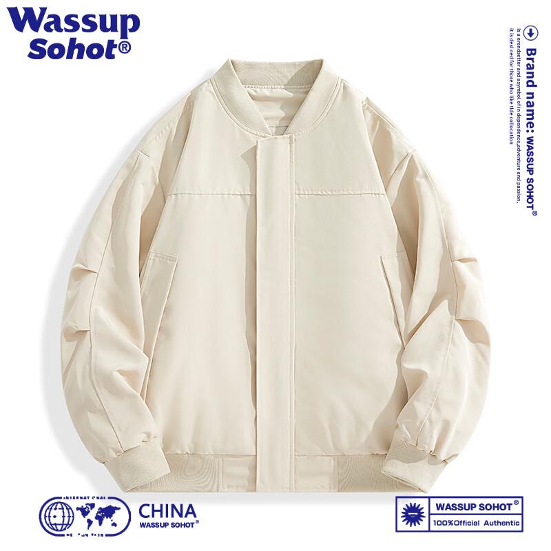 Wassup Sohot Men's American Workwear Bomber Jacket