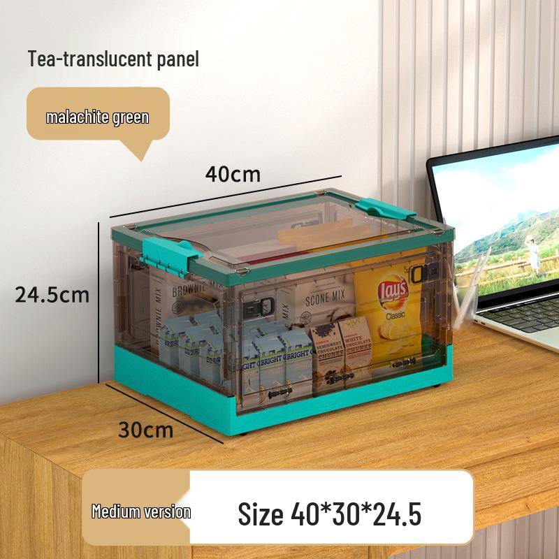 Large Foldable Three-door Student Book & Clothing Organizer Box