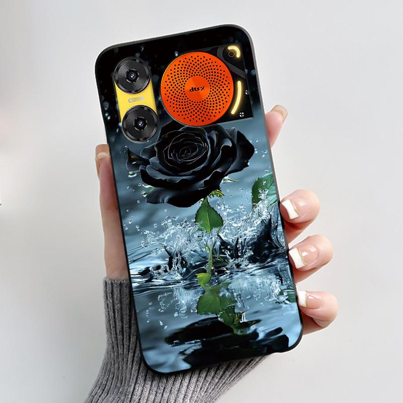 For ZTE Nubia Music 2 Case Cartoon Black Matte Silicone Soft Back Cover For Nubia Music2 Phone Cases 6.7" Protective Shell Z2460