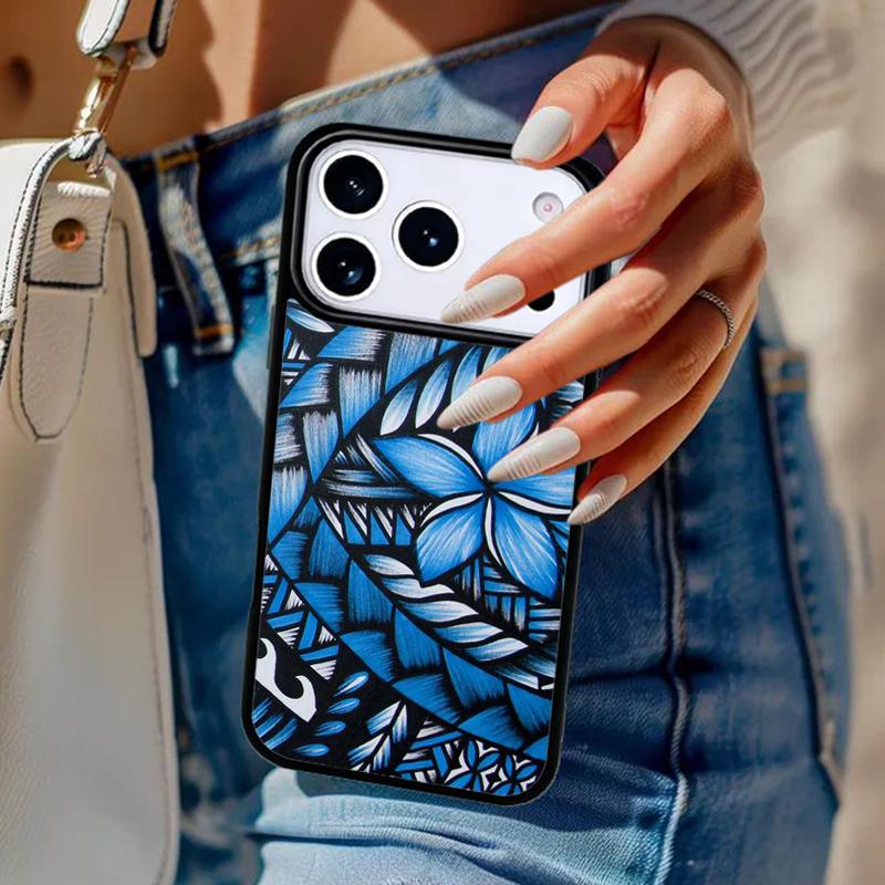 Maori Tribal Samoan Polynesian Soft Phone Case For iPhone 17 Air 14 15 13 12 Max Cover For Apple 16e 11 Pro Max Plus Coque