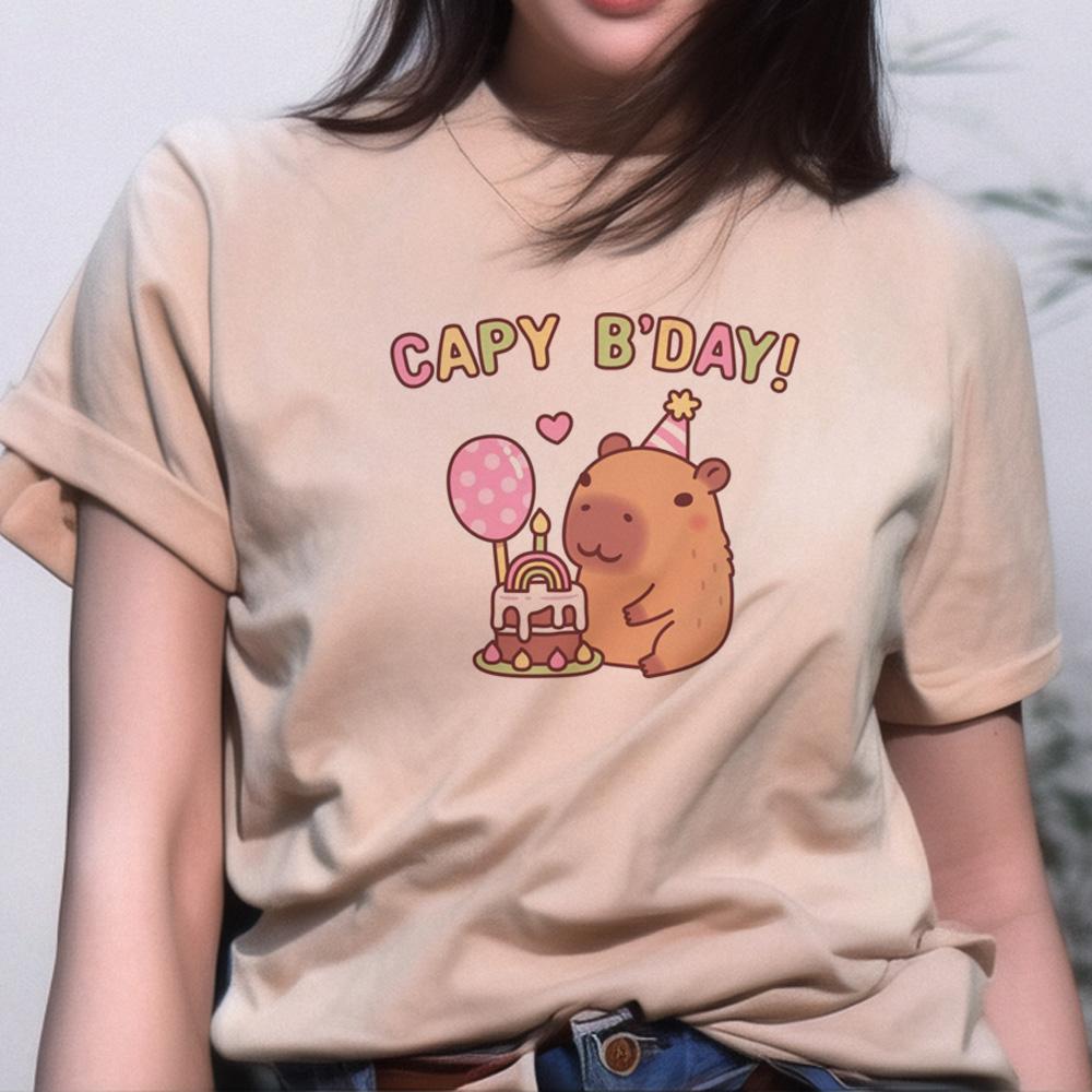 Capybara Top Women Graphic Summer Anime Tshirts feUnisex Comic Funny Unisexga Clothing