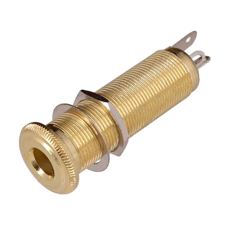 

Guitar Output Jacks Plug Socket Replacements Threaded Cylinder Guitar Socket Connector 1/4inch for Electric Guitar Bass золотой