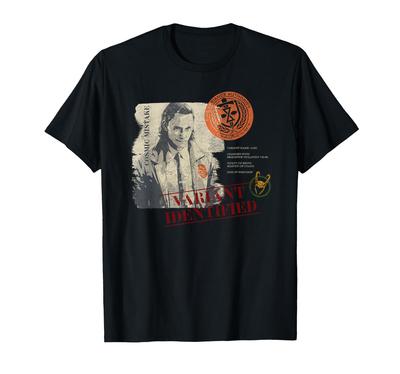 Marvel Loki TVA Files Cosmic Myth Variant Identification T-Shirt