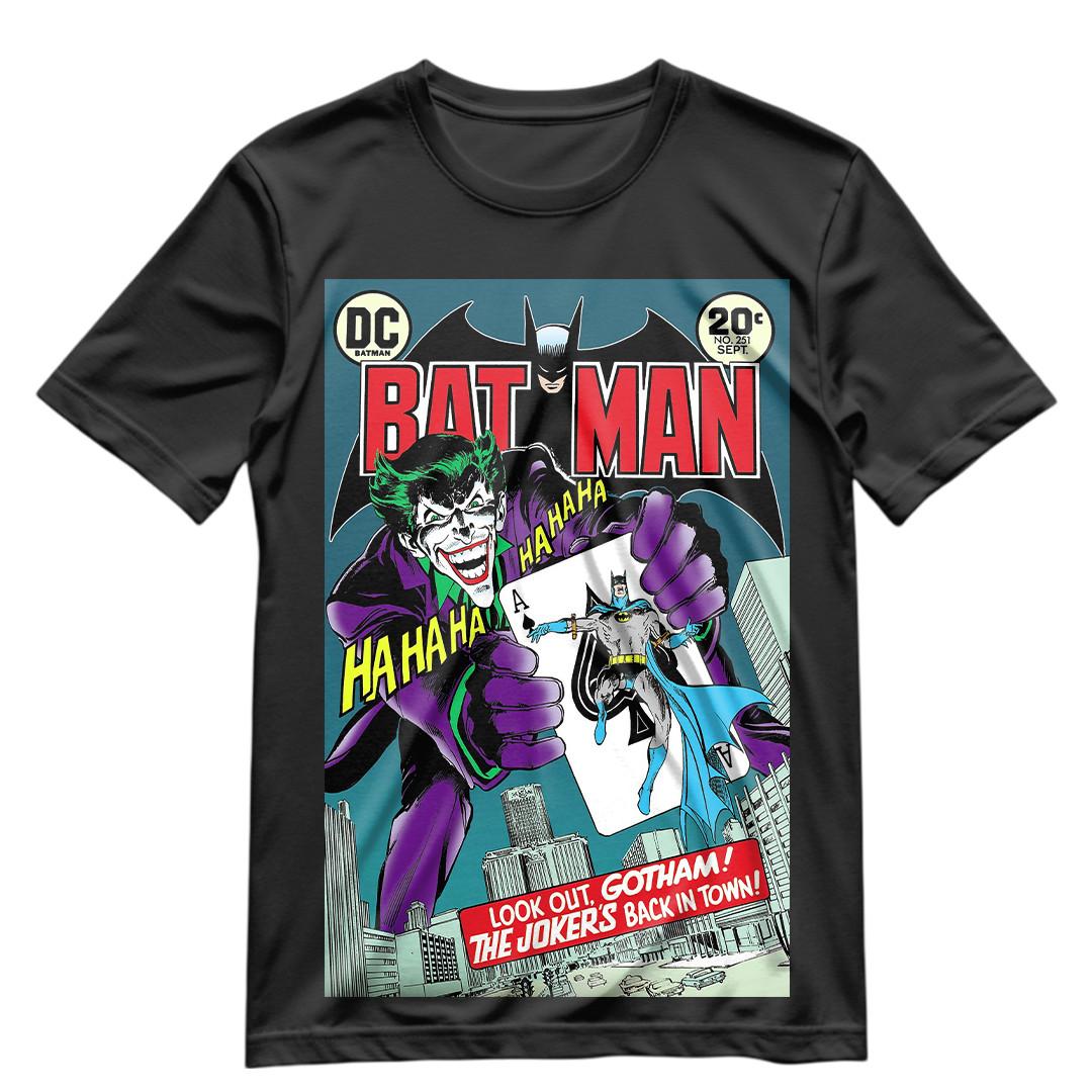 Batman T Shirt Retro 1973 Batman Comic 251 Cover Shirt Joker Graphic Tee S-XXXL S
