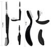 Yesmart Stainless Steel Folding Eyelash Mascara Eyebrow Eyelash Eyebrow Eyebrow Yes107 2-Piece Comb, Comb, Comb, Screw-On Brush, Brush, Brush,