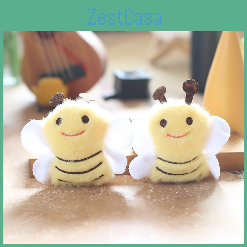 Bee Mini Plush Toy Keychain Pp Cotton Stuffed Animal Girls Accessory Room Decor