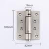 2pcs 4 Inch Invisible Door Hinges Hinge Door Closer Stainless Steel Self-Rebound Spring Positioning Closed Door Spring Hinge