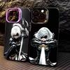 N-NieR A-Automata 2B Colorful Silver Back Phone Case For IPhone 17 16 15 14 13 12 11 Plus Pro Max Plus