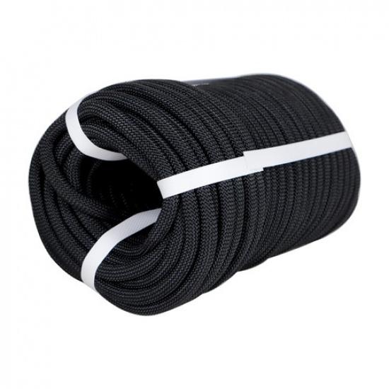 3/8" × 100' 3520Lbs Pulling Braided Polyest Rope Black High Strong  Rope