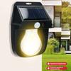 Solar Power Outdoor Wall Light, Waterproof Garden Lamp for Yard Fence Motion Sensor, Auto Illumination for Security & Decoration