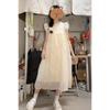 Summer French Tea Break Cap Sleeve Dress - Fresh, Age-Reducing, Loose, Slimming Vest Design