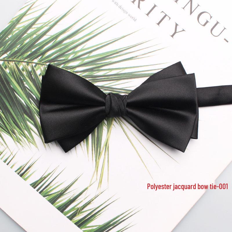 2025 Spring/Summer Black Men's Bow Tie for Groom or Best Man