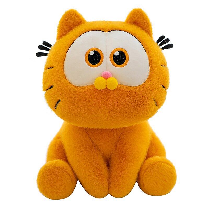 Q Version Garfield Plush Toy Sitting Pose Stuffed Animal Cute Cat Doll Kids Birthday Gift
