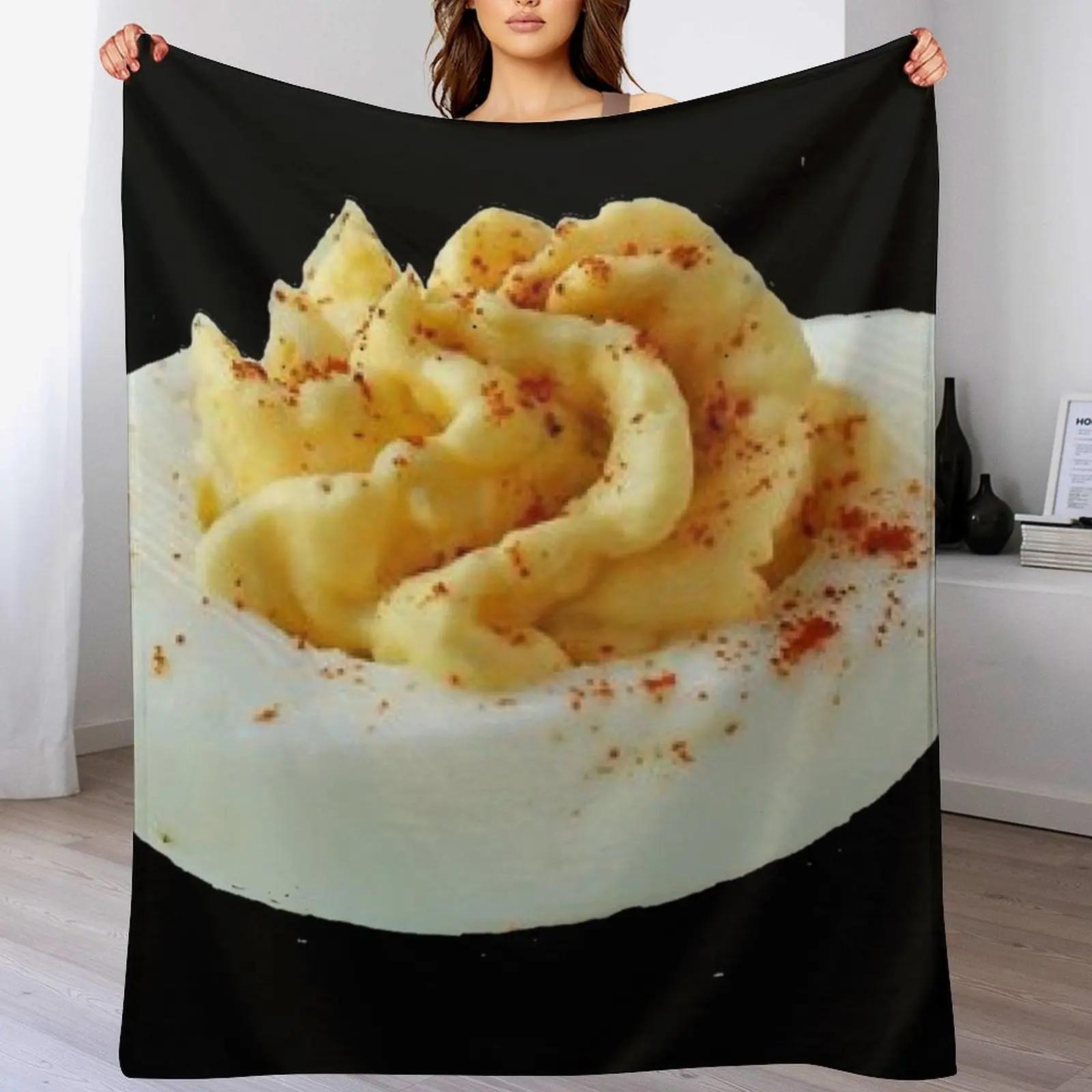 

Deviled Egg Throw Blanket Foldable Soft Warm Blanket for Outdoor Use 102x76cm(40x30in)