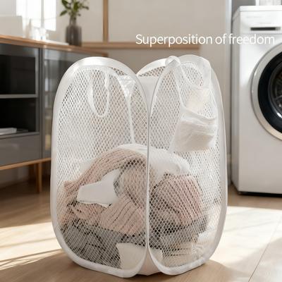 Foldable Dirty Clothes Storage Basket, Large Dirty Clothes Basket, Grid Laundry Basket, Dirty Clothes Basket, Clothes Basket
