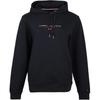 Logo Letter Pattern Hooded Drop Shoulder Long Sleeve Pullover Sweatshirt Men Sweatshirt Navy-Blue 78J6420-410