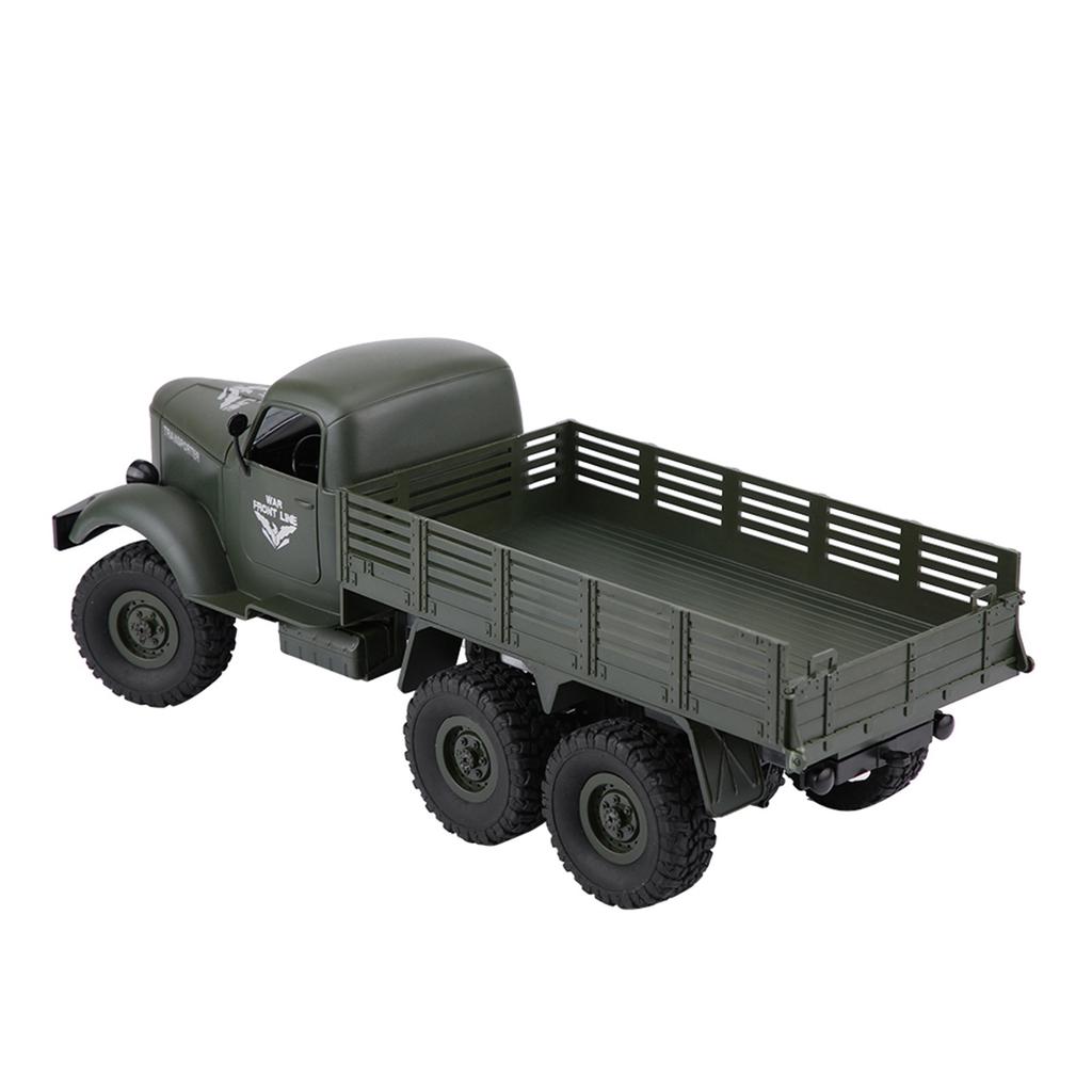 1 16 Model Remote Control Six Wheel Drive Military Truck RC Toy Car(Green)
