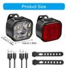 1Set Light Flashlights Bike Headlights Lamp Bicycles Part Smarted Bicycles Light for Outdoor Use