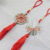 Plum Blossom Ten Emperors Copper Coin Car Pendant - Elegant Safe Ornament Gift