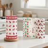 3/1RollsChristmas Kitchen Paper Rolls, Dual-Use Wet & Dry Washable Rags  - for Home, Dishwashing, Wiping - Christmas Theme Rolls