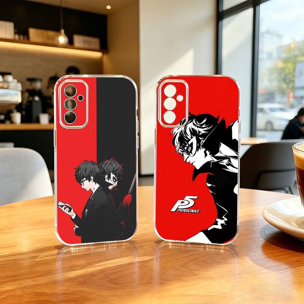 Persona-A Yu Narukami Ren Amamiya Spiel Handyhülle Transparentes Silikon Weich Für SamsungA10,12,20,21S,30,31,40,50,51,52,70,71