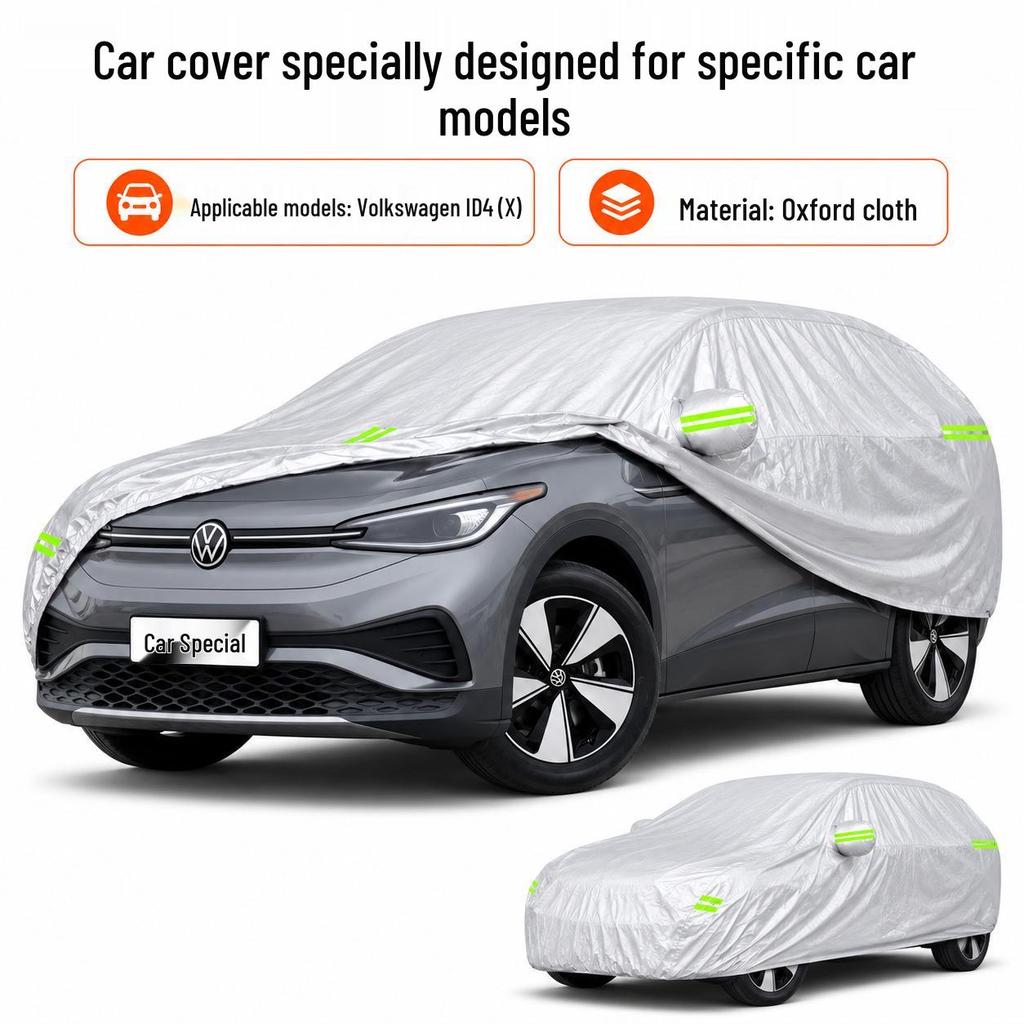Volkswagen ID4 Car Cover: Sunproof, Waterproof, Heat-Insulating, All-Season Oxford Cloth