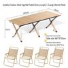 Conjunto Portátil Ultraleve de Mesa Dobrável e Cadeiras de Alumínio para Acampamento ao Ar Livre e Piqueniques