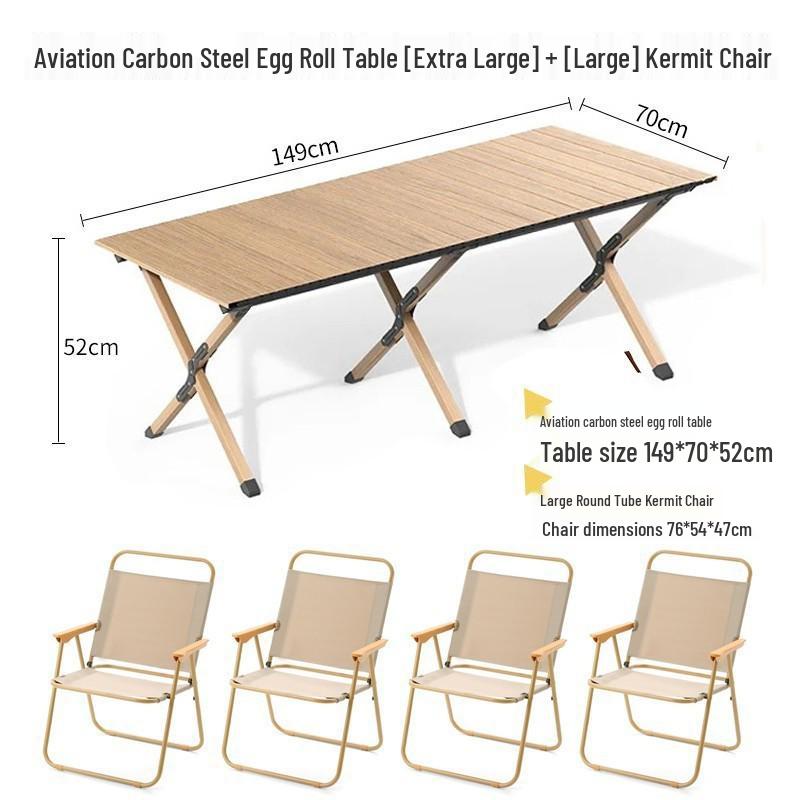 Conjunto Portátil Ultraleve de Mesa Dobrável e Cadeiras de Alumínio para Acampamento ao Ar Livre e Piqueniques