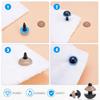 570 Pcs Plastic Safety Eyes and Noses with Washers Craft Doll Teddy Bear Nose for Amigurumi Crafts Crochet Toy Stuffed Animals