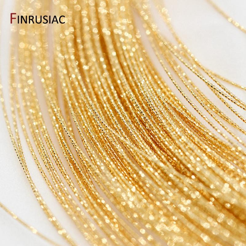 14K Gold Plated 0.6mm Copper Wire For Jewelry Making Handmade DIY Jewellery Material
