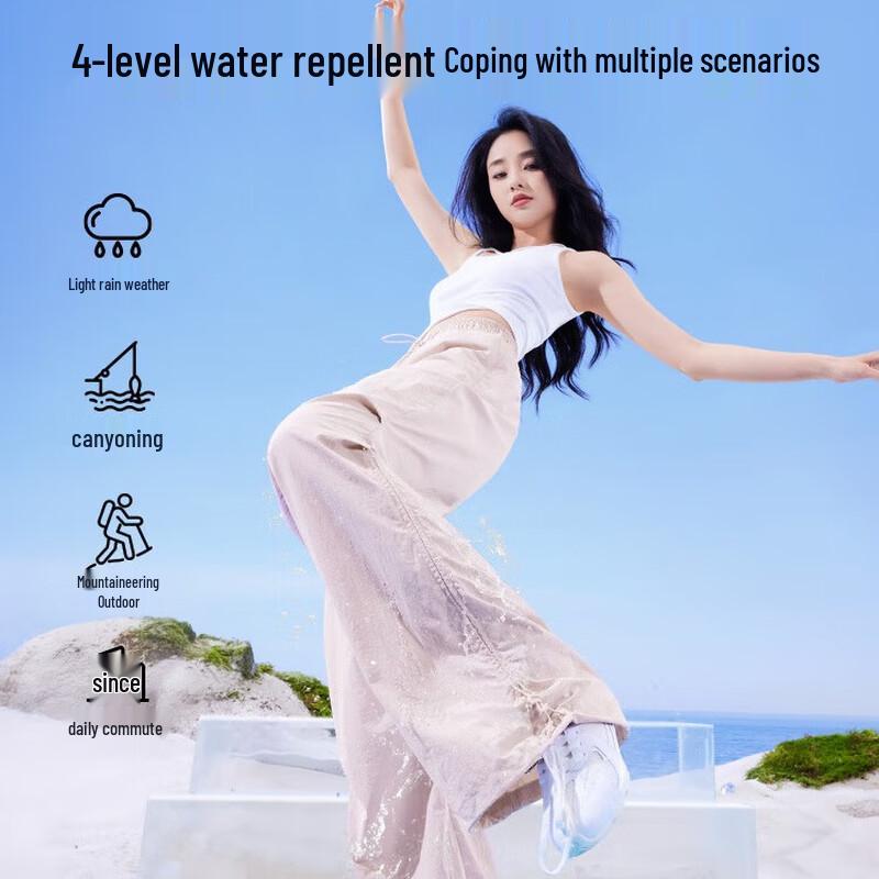 SIINSIIN Sun-Protective Breathable Quick-Dry Wide-Leg Jogger Pants