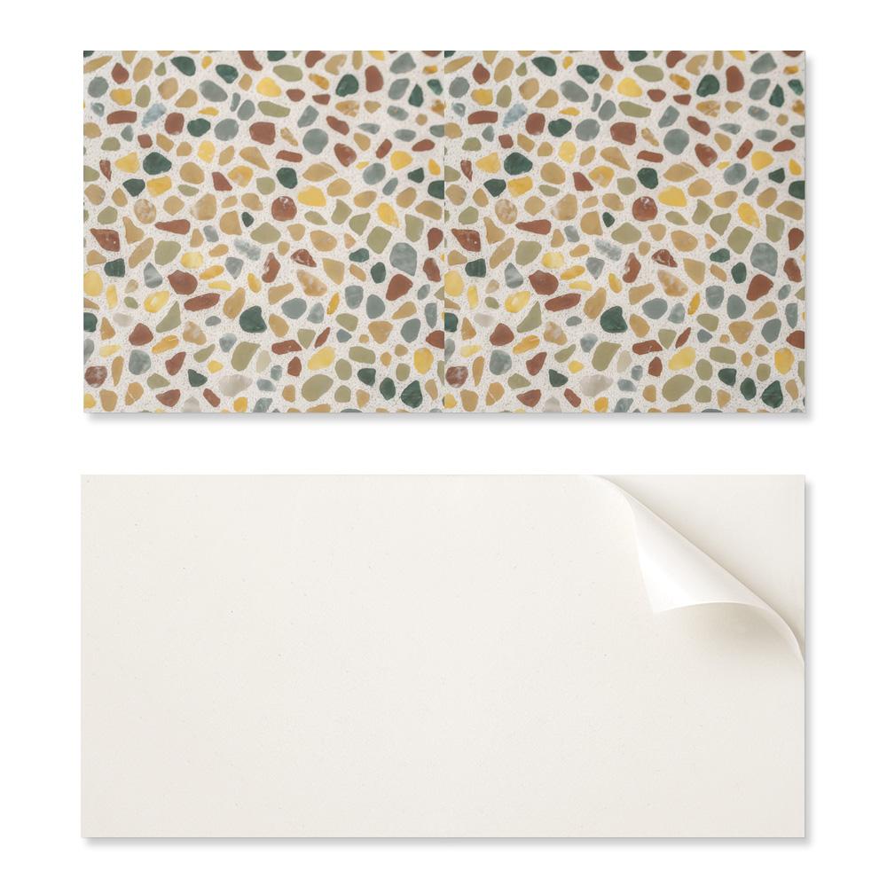 Winylowy Panel Ozdobny Z Grafiką Do Kuchni Lub Łazienki 120X60 Cm Wzór Mozaiki Z Kamieni
