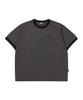 Masateu Moshpit Ringer Short Sleeve _ Charcoal/Black