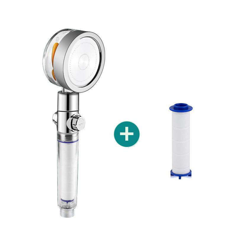 Tornado Shape Water Shower Head with Hose Shower Head High Pressure Handheld Douche Shower Filter Bathroom Accessories