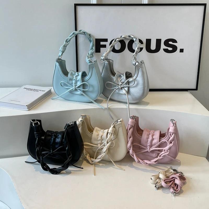 Sewing Thread Ladies Crossbody Bags Casual  New Shoulder Bags for Women Zipper Pu