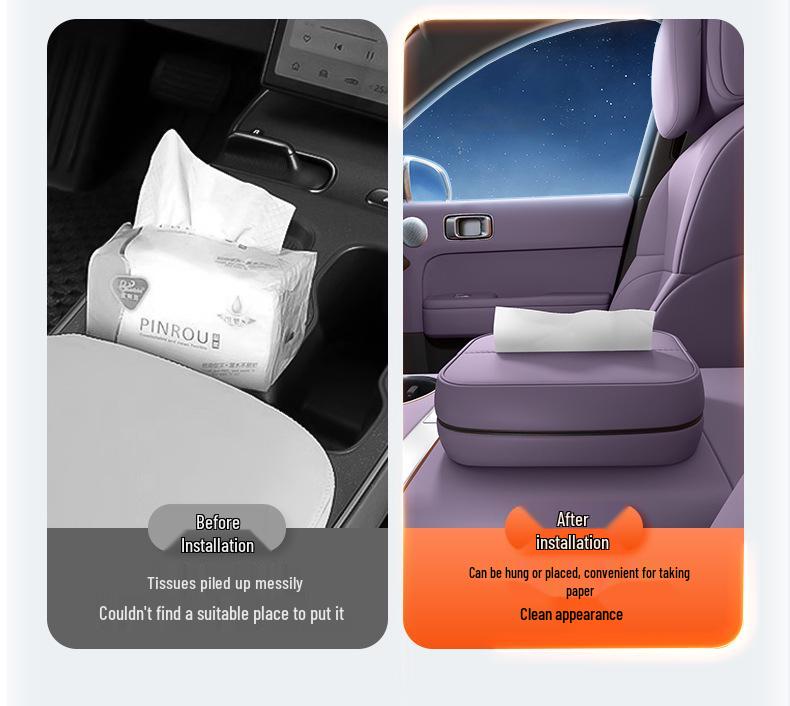 Car Tissue Box for Kaiyuan A06: 26 Styles for Armrest & Seat Back Placement