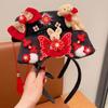 Flower Chinese Style Headwear Velvet Bow Hanfu Headwear Ancient Style Gege Headband  Children