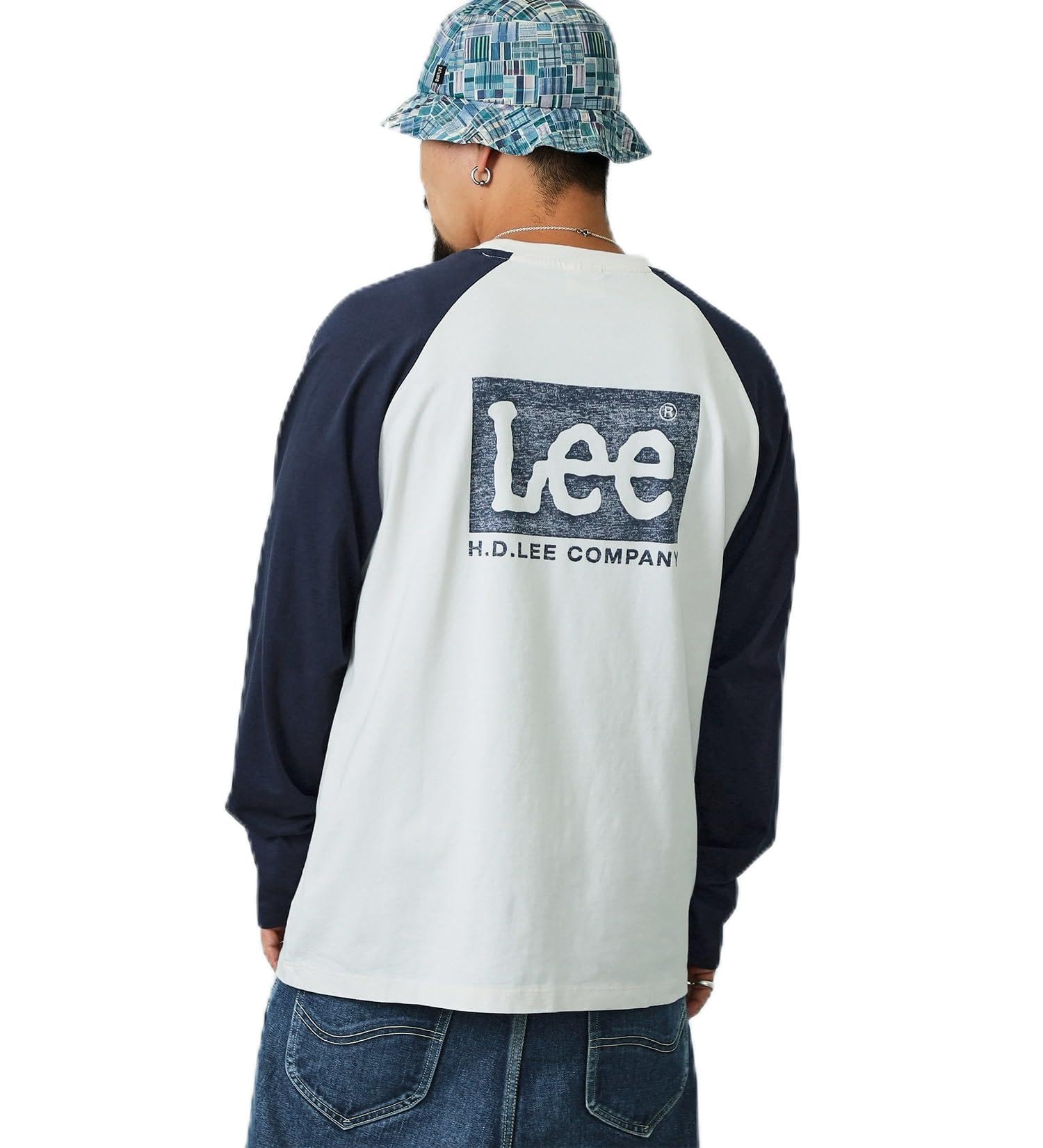

Lee Navy Long Sleeve with Logo Back Print Men s T-Shirt