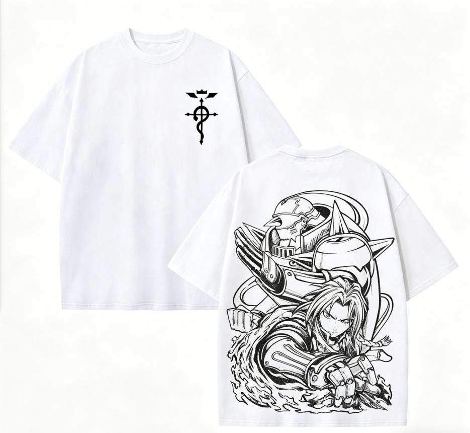 Fullmetal Alchemist Anime Lover T shirt Year round clothing personality Clothes Plus Size Unisex New Model Couples high quality soft