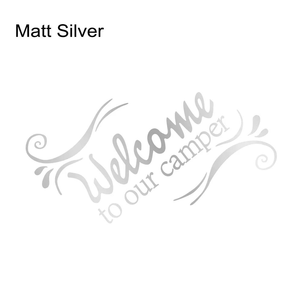 

Car Sticker Graphcis Welcome To Our Camper Decor Decal for Van Campers Camping RV Motorhome Caravan Cargo Tuning Accessories