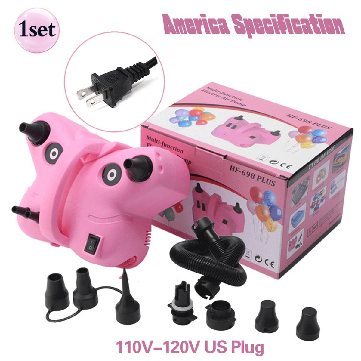 High-voltage Double-hole AC Portable Electric Balloon Pump US-Plug EU-Plug 110V/220V Balloon Air Pump Inflator For Party Wedding Balloon Pump