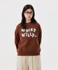 Wacky Willy Women'S Boucle Sweatshirt Brown
