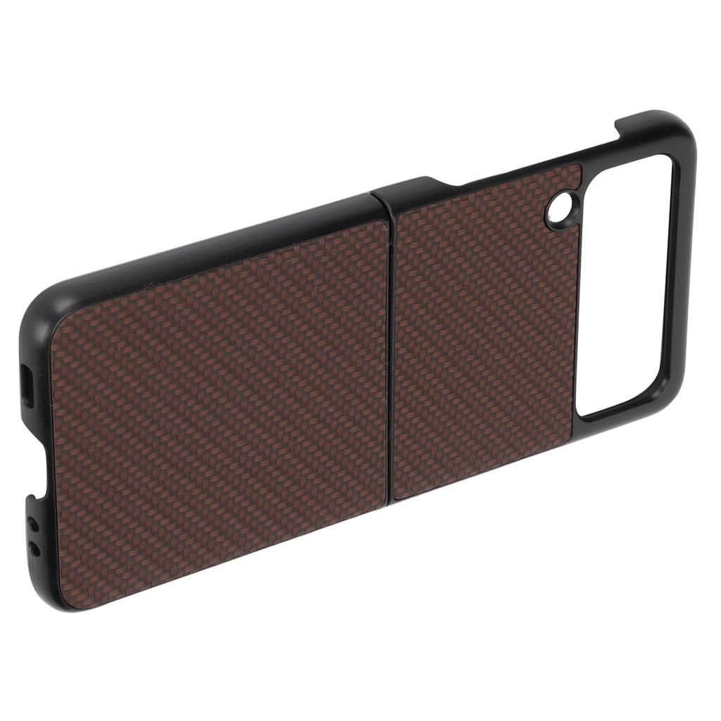 Handyhülle im Carbonfaser-Muster zum Aufklappen für Samsung Galaxy Z Flip 3 Schutzhülle