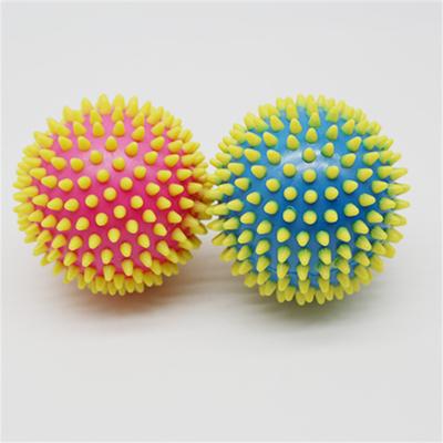 7.5Cm9cm Massage Acupoint Grip Ball Foot Two-color Hedgehog Ball Fascia Relaxation Ball Massage Fitness Fascia Ball